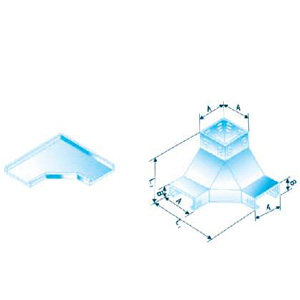 槽式上角垂直三通蓋--體 XQJ-C-03F